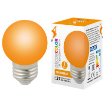 LED-G45-1W/ORANGE/E27/FR/С