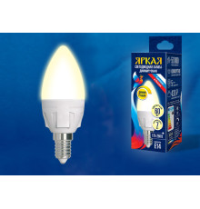 LED-C37 7W/3000K/E14/FR/DIM PLP01WH картон