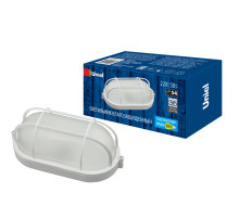UWL-O02 100W/E27 IP54 WHITE Овал/Решетка