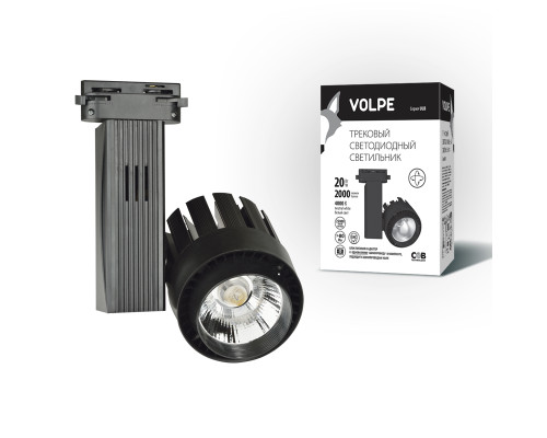 Светильник светодиодный трековый ULB-Q250 20W/NW/A BLACK