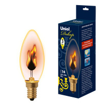 IL-N-C35-3/RED-FLAME/E14/CL