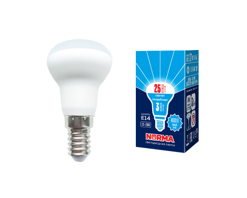 LED-R39-3W/4000K/E14/FR/NR картон