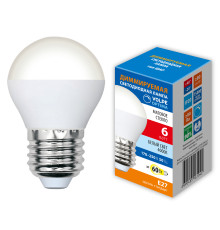 LED-G45-6W/4000K/E27/FR/DIM/SLS