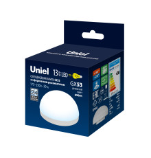 LED-GX53-13W/6500K/GX53/FR/SPHERE PLZ02WH