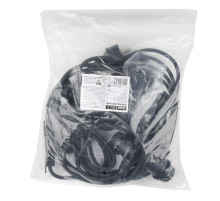 UDL-K121 10/E27/5M 5C IP65 BLACK BELT-LIGHT