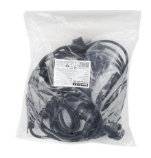 UDL-K121 10/E27/5M 5C IP65 BLACK BELT-LIGHT