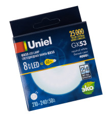 LED-GX53-8W/NW/GX53/FR PLZ01WH