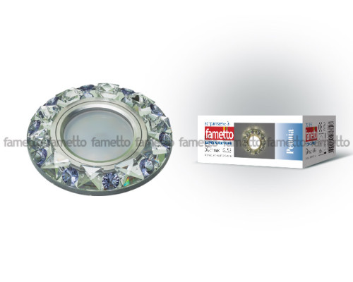 DLS-P123 GU5.3 CHROME/CLEAR+PURPLE