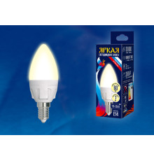 LED-C37 7W/WW/E14/FR PLP01WH картон