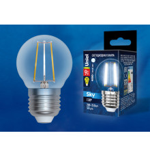 LED-G45-9W/4000K/E27/CL PLS02WH картон