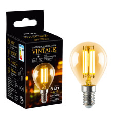 LED-G45-5W/AMBER/E14/VLF