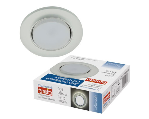 DLS-L158 GX53 CHROME/MATT CLEAR