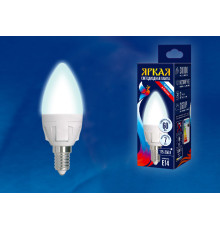 LED-C37 7W/NW/E14/FR PLP01WH картон