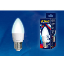 LED-C37 7W/NW/E27/FR PLP01WH картон