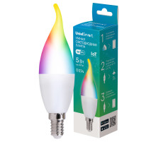 LED-CW37-5W/RGBW/E14/230V/WF/FR PLS80WH