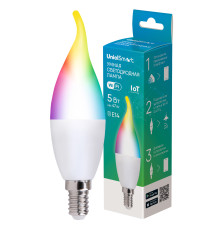 LED-CW37-5W/RGBW/E14/230V/WF/FR PLS80WH