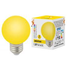 LED-G60-3W/YELLOW/E27/FR/С