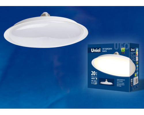 LED-U165-20W/3000K/E27/FR PLU01WH