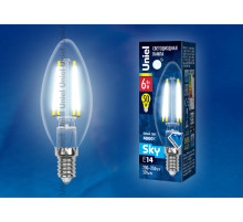 LED-C35-6W/NW/E14/CL PLS02WH картон