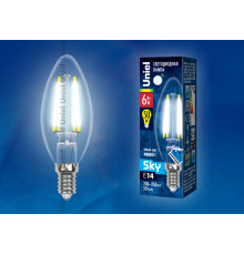 LED-C35-6W/NW/E14/CL PLS02WH картон