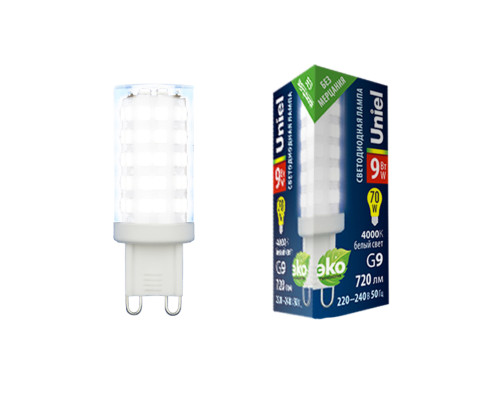 LED-JCD-9W/4000K/G9/CL GLZ09TR картон