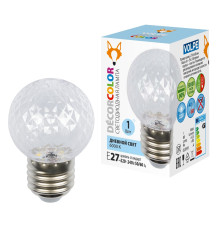 LED-D45-1W/6000K/E27/CL/С PINEAPPLE
