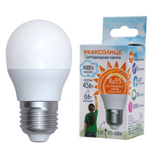 LED-G45-6W/4000K/E27/FR/RA95 PLK01WH