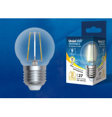 LED-G45-9W/3000K/E27/CL/DIM GLA01TR картон