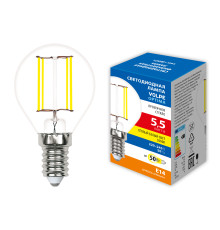 LED-G45-5,5W/3000K/E14/CL/SLF