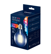 LED-G95-5W/3000K/E27/CL GLY01TR