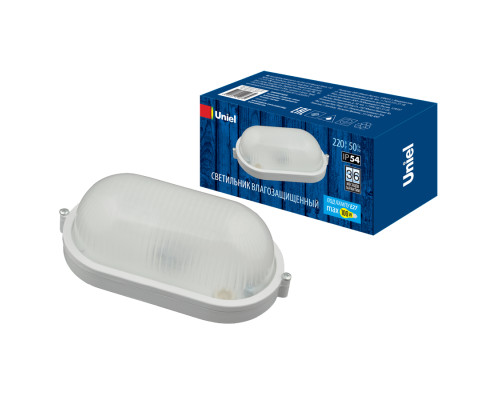 UWL-O01 100W/E27 IP54 WHITE Овал