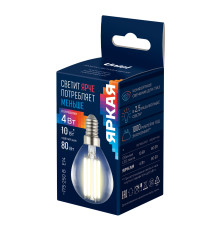 LED-G45-4W/3000K/E14/CL GLY01TR