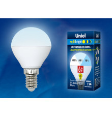 LED-G45-6W/NW/E14/FR/MB PLM11WH картон