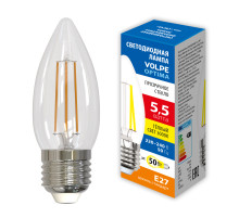 LED-C35-5,5W/3000K/E27/CL/SLF