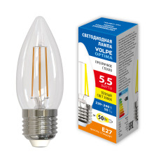 LED-C35-5,5W/3000K/E27/CL/SLF