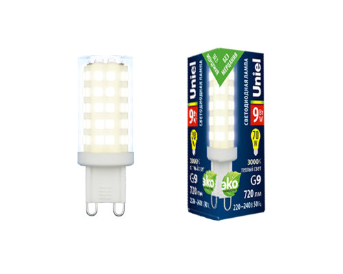 LED-JCD-9W/3000K/G9/CL GLZ09TR картон