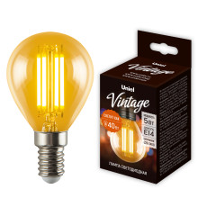 LED-G45-5W/GOLDEN/E14 GLV21GO