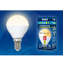 LED-G45-6W/WW/E14/FR/MB PLM11WH картон
