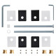 Ручки-скобы Apecs Square HC-0902-40*20/1000-INOX/304-BLM (Q45)