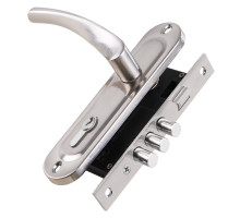 Замок Punto (Пунто) цилиндровый в комплекте с ручкой LOCKSET15.CRONA.4061-3 (KIT P15 4061/3 CRONA) SN мат.никель 