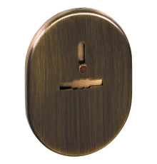 Накладка Fuaro (Фуаро) на сувальдный замок ESC.S-lift.SF/OV.476 (ESC 476) с шторкой AB зелёная бронза 