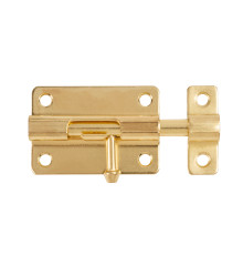 Шпингалет Ajax (Аякс) мебельный металлический SPD60х30 GP золото 