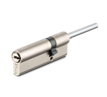 Цилиндровый механизм Kale kilit (Кале килит) под вертушку (дл.шток) 164 SX/81 (45+10+26) mm никель 5 кл. 