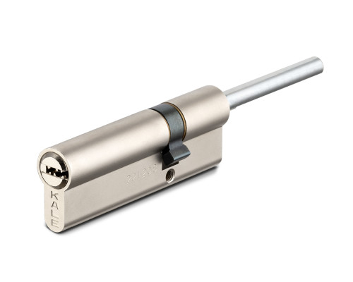 Цилиндровый механизм Kale kilit (Кале килит) под вертушку (дл.шток) 164 SX/81 (45+10+26) mm никель 5 кл.