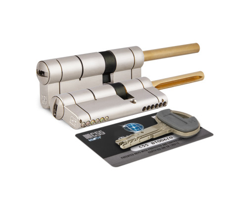 Цилиндровый механизм Mottura (Моттура) под вертушку (дл. шток) C55P513101C5 (82 мм/46+10+26), МАТ.НИКЕЛЬ