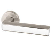 Ручка Armadillo (Армадилло) раздельная R.URB52.CUBE (CUBE URB3) SN/White-19 матовый никель/белый 