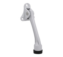 Упор Fuaro (Фуаро) дверной напольный STOPPER-100 WH (белый) козья ножка 