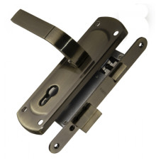 Корпус замка Punto (Пунто) с ручкой LOCKSET25.ORION.5558-1 (KIT P25 5558 ORION) AB бронза 