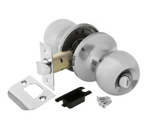 Ручка Ajax (Аякс) защелка DK682 CP-BK (6082 CP-B) (фик.) хром 