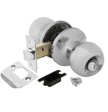 Ручка Ajax (Аякс) защелка DK682 CP-BK (6082 CP-B) (фик.) хром 